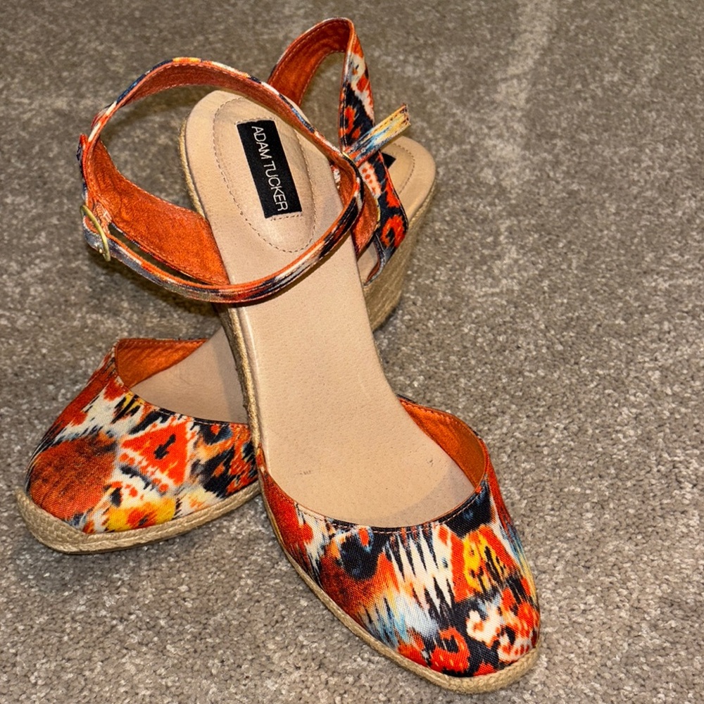 Adam Tucker Women's Multicolor Espadrille Sandals